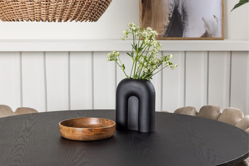 Bootcut Matgrupp 110 cm Rund med 4 Limhamn stolar - Beige - Möbler - Bord & matgrupp - Matgrupp