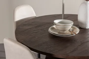 Bootcut Matgrupp 110 cm Rund med 4 Polar stolar - Mocca/Beige - Möbler - Bord & matgrupp - Matgrupp