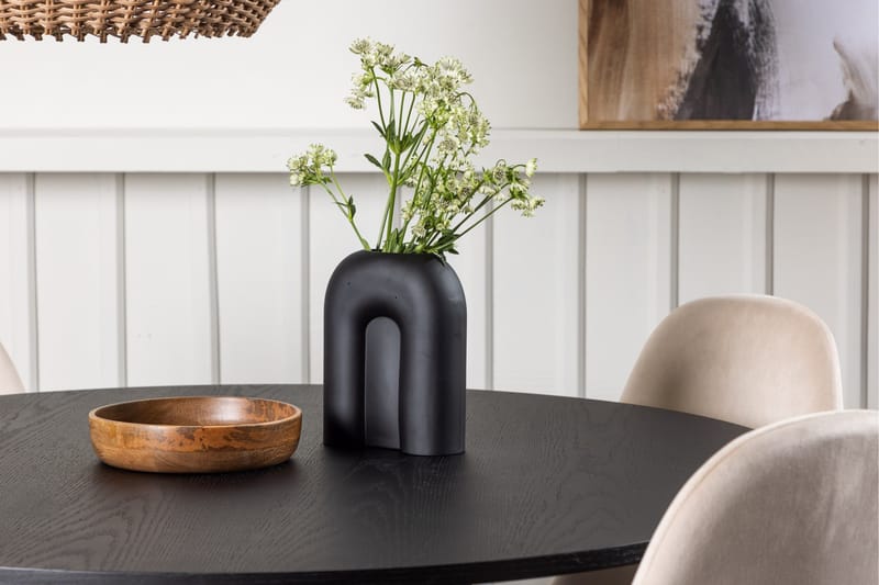 Bootcut Matgrupp 110 cm Rund med 4 Polar stolar - Beige - Möbler - Bord & matgrupp - Matgrupp