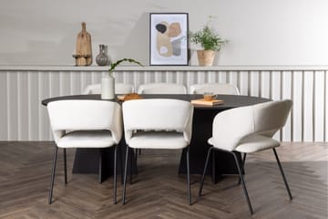 Bootcut Matgrupp 230 cm Oval med 6 Day stolar - Svart - Möbler - Bord & matgrupp - Matgrupp