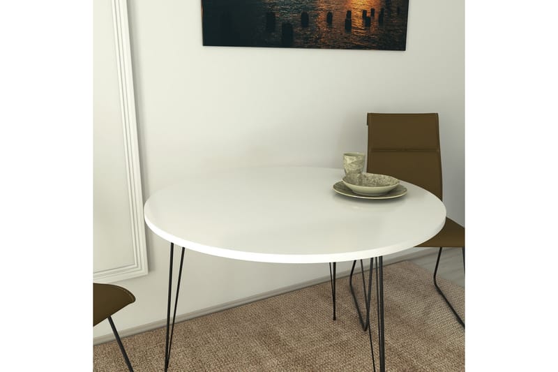 Bord Odet 90 cm - Vit - Matbord & köksbord