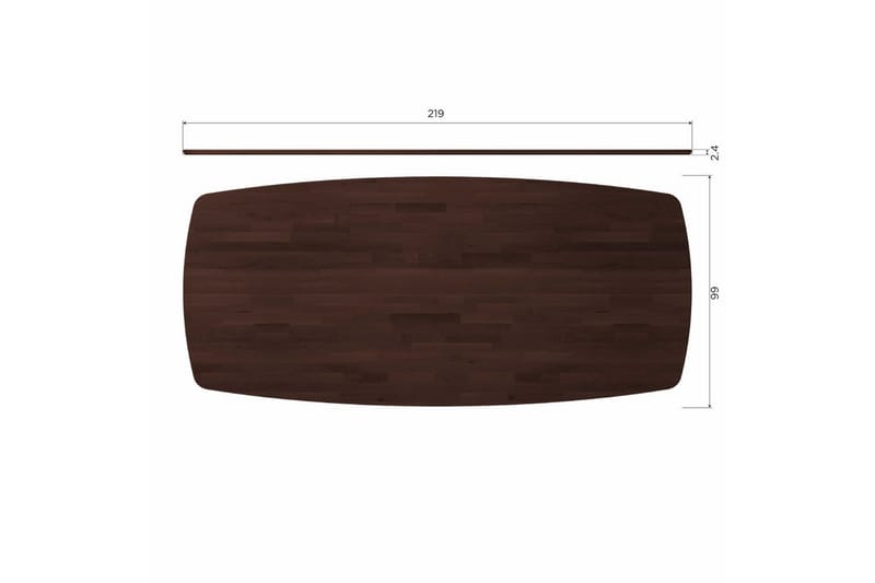 Bord Tablo Danish Oval - Mystic Brown, 220x100 cm - Möbler - Bord & matgrupp - Matbord & köksbord