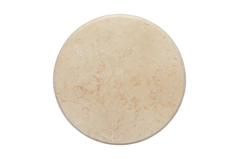 Bordsskiva gräddvit Ã˜50x2,5 cm marmor - Vit - Bordsskiva - Illäggsskiva