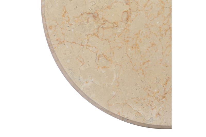 Bordsskiva gräddvit Ã˜50x2,5 cm marmor - Vit - Illäggsskiva - Bordsskiva