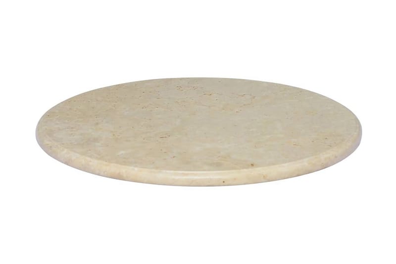 Bordsskiva gräddvit Ã˜60x2,5 cm marmor - Vit - Illäggsskiva - Bordsskiva