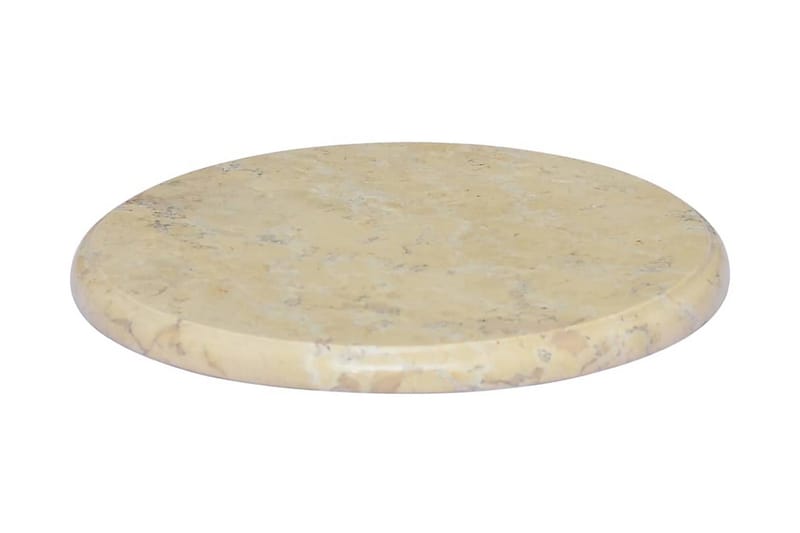 Bordsskiva gräddvit Ã˜40x2,5 cm marmor - Vit - Illäggsskiva - Bordsskiva