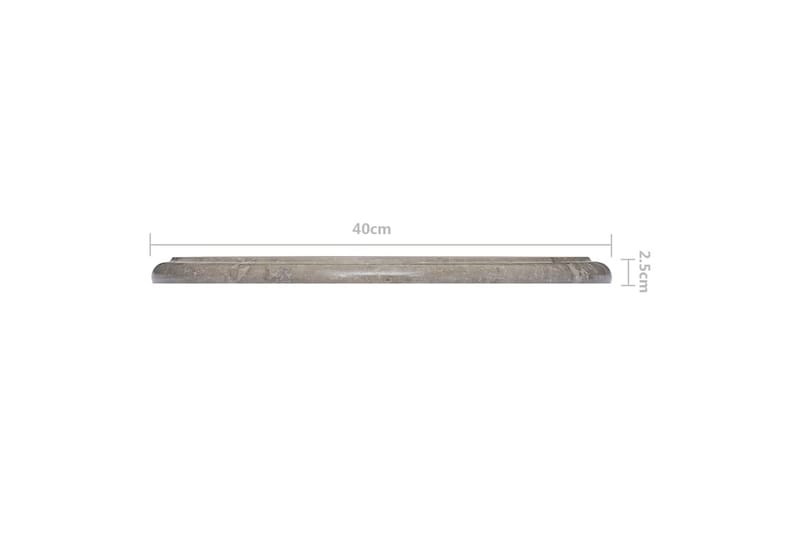 Bordsskiva grå Ã˜40x2,5 cm marmor - Grå - Illäggsskiva - Bordsskiva