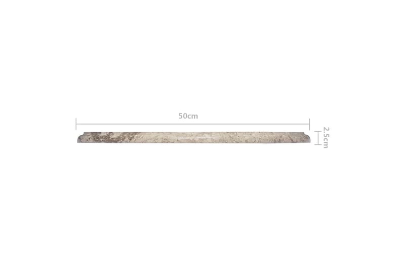 Bordsskiva grå Ã˜50x2,5 cm marmor - Grå - Illäggsskiva - Bordsskiva