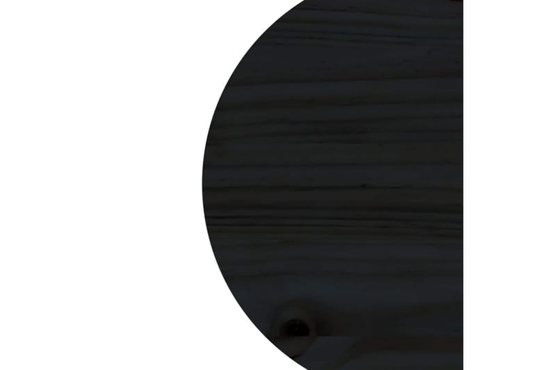 Bordsskiva svart 30x2,5 cm massiv furu - Svart - Illäggsskiva - Bordsskiva