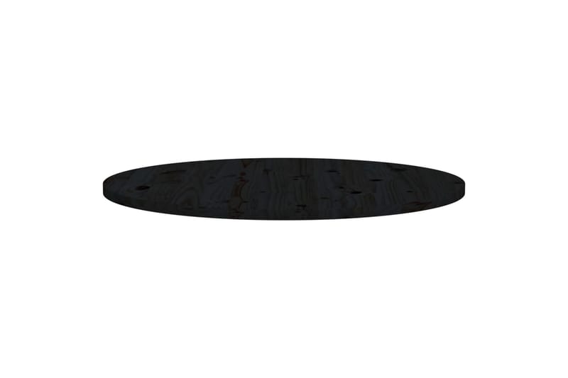 Bordsskiva svart 90x2,5 cm massiv furu - Svart - Illäggsskiva - Bordsskiva