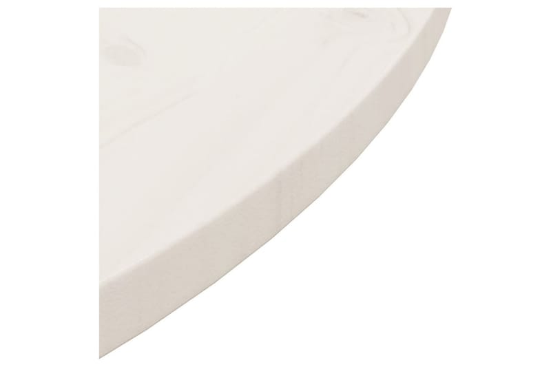 Bordsskiva vit 80x2,5 cm massiv furu - Vit - Illäggsskiva - Bordsskiva
