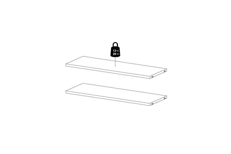 Trysil Hyllplan 75,4x26,45 cm - Vit - Möbler - Bord & matgrupp - Bordstillbehör - Illäggsskiva