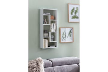 Vägghylla Wohnling melaminbelagd MDF, förvaringshylla, modern stil Vit - Vit - Förvaring - Hylla - Bokhylla