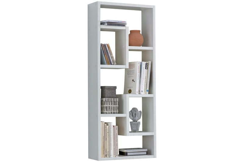 Vägghylla Wohnling melaminbelagd MDF, förvaringshylla, modern stil Vit - Vit - Möbler - Bord & matgrupp - Bordstillbehör - Illäggsskiva