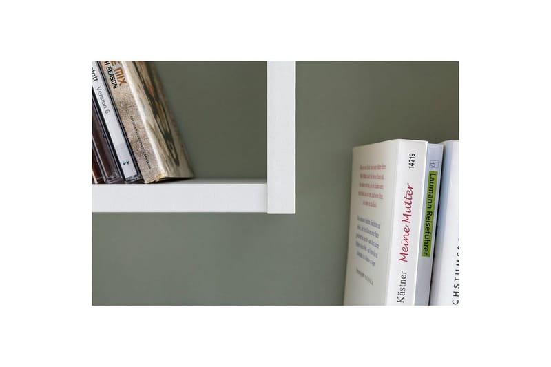 Vägghylla Wohnling melaminbelagd MDF, förvaringshylla, modern stil Vit - Vit - Förvaring - Hylla - Bokhylla