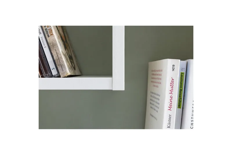 Vägghylla Wohnling melaminbelagd MDF, förvaringshylla, modern stil Vit - Vit - Förvaring - Hylla - Bokhylla