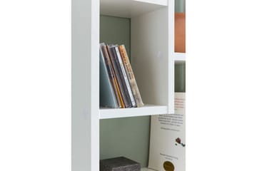 Vägghylla Wohnling melaminbelagd MDF, förvaringshylla, modern stil Vit - Vit - Förvaring - Hylla - Bokhylla