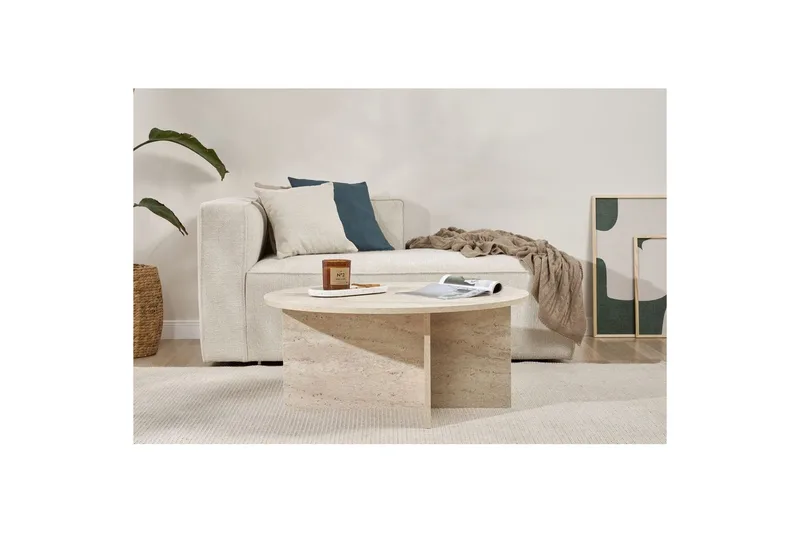 Boro Soffbord 90 cm - Beige - Möbler - Bord & matgrupp - Soffbord