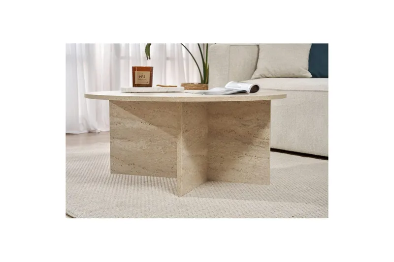 Boro Soffbord 90 cm - Beige - Möbler - Bord & matgrupp - Soffbord