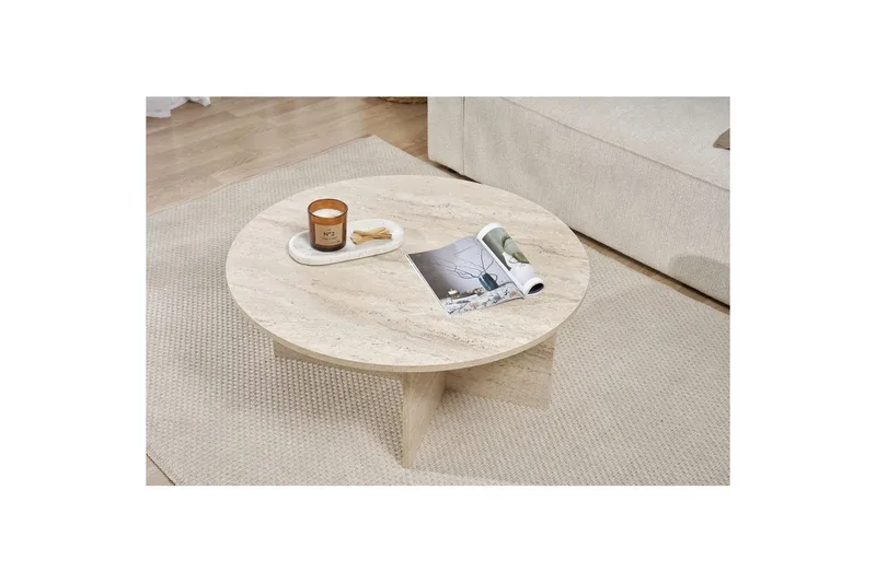 Boro Soffbord 90 cm - Beige - Möbler - Bord & matgrupp - Soffbord