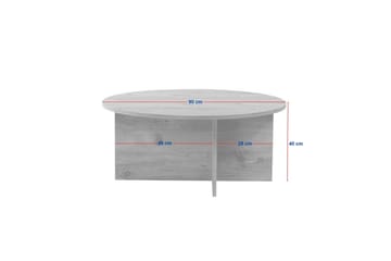 Boro Soffbord 90 cm - Beige - Möbler - Bord & matgrupp - Soffbord