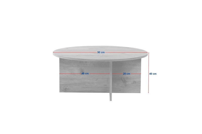 Boro Soffbord 90 cm - Beige - Möbler - Bord & matgrupp - Soffbord