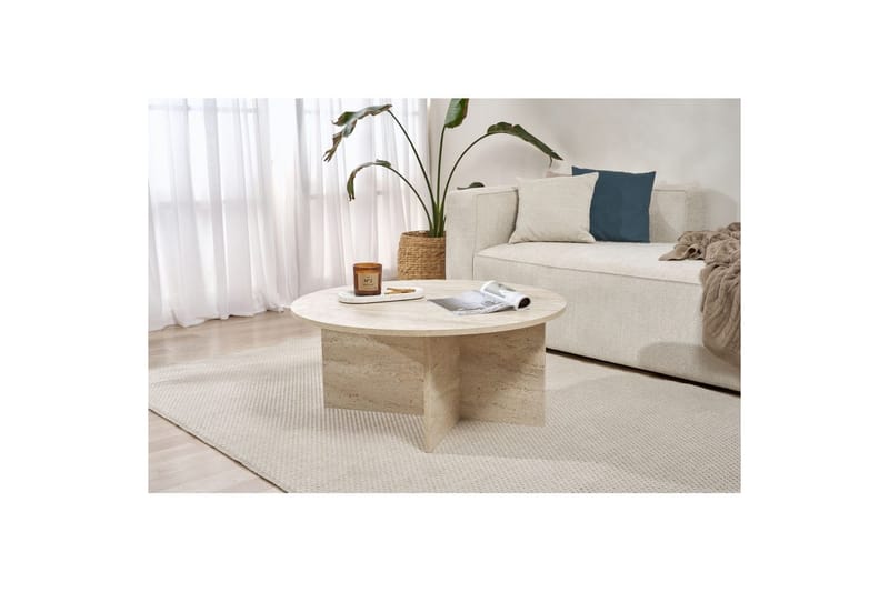 Boro Soffbord 90 cm - Beige - Möbler - Bord & matgrupp - Soffbord