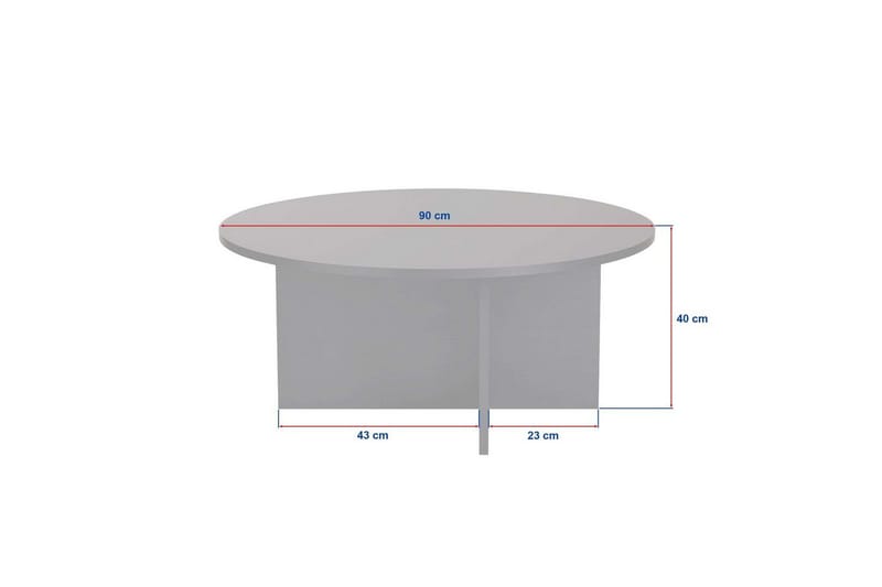 Boro Soffbord 90 cm - Svart - Möbler - Bord & matgrupp - Soffbord