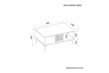 Botswana Soffbord 90 cm - Antracit - Möbler - Bord & matgrupp - Soffbord