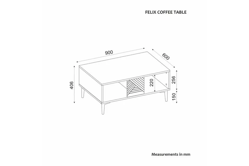 Botswana Soffbord 90 cm - Antracit - Möbler - Bord & matgrupp - Soffbord