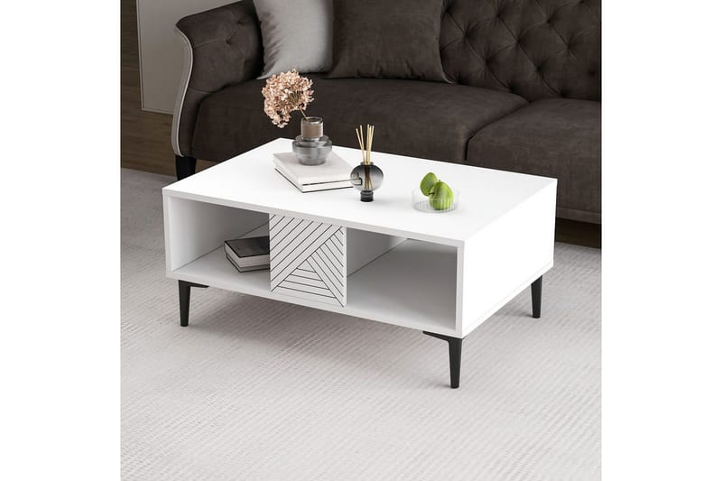 Botswana Soffbord 90 cm - Vit - Möbler - Bord & matgrupp - Soffbord