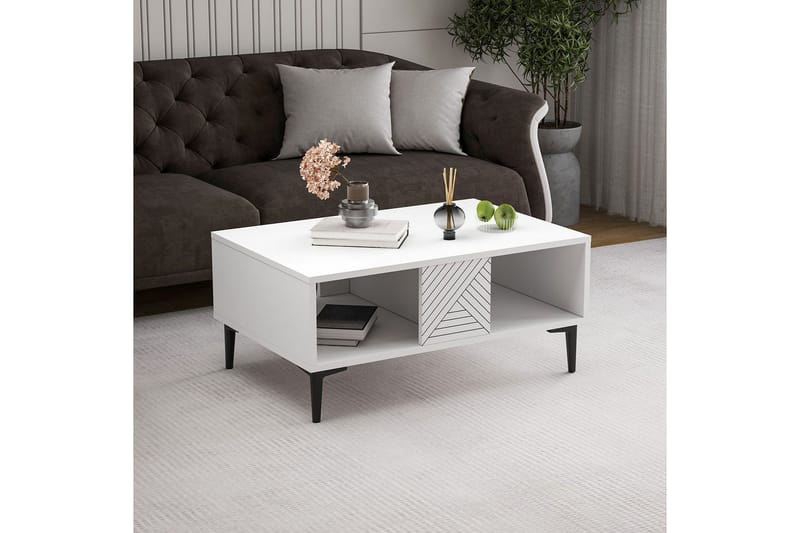 Botswana Soffbord 90 cm - Vit - Möbler - Bord & matgrupp - Soffbord