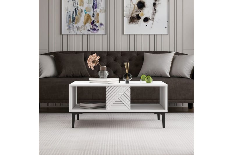 Botswana Soffbord 90 cm - Vit - Möbler - Bord & matgrupp - Soffbord