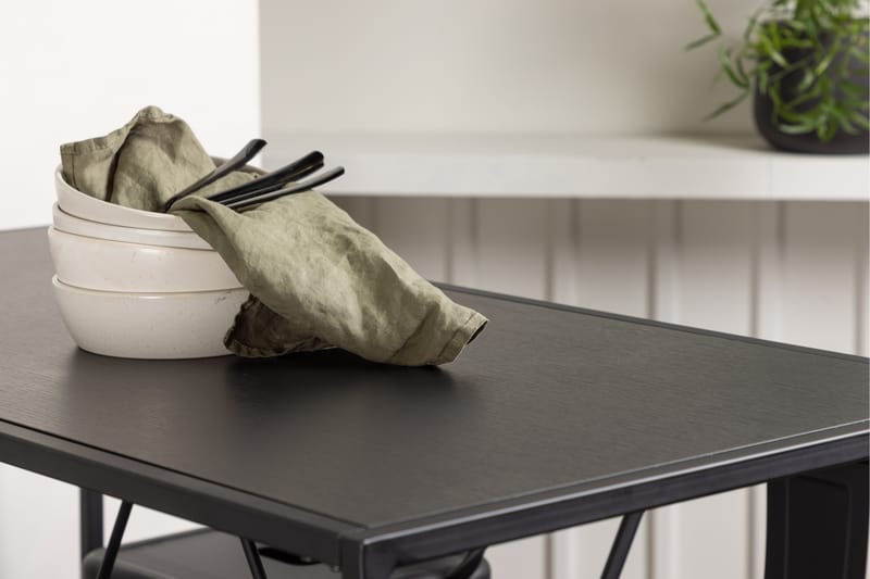 Brea Barbord 60x120 cm med 4 Tempe Stolar - Svart - Möbler - Bord & matgrupp - Barbord & ståbord