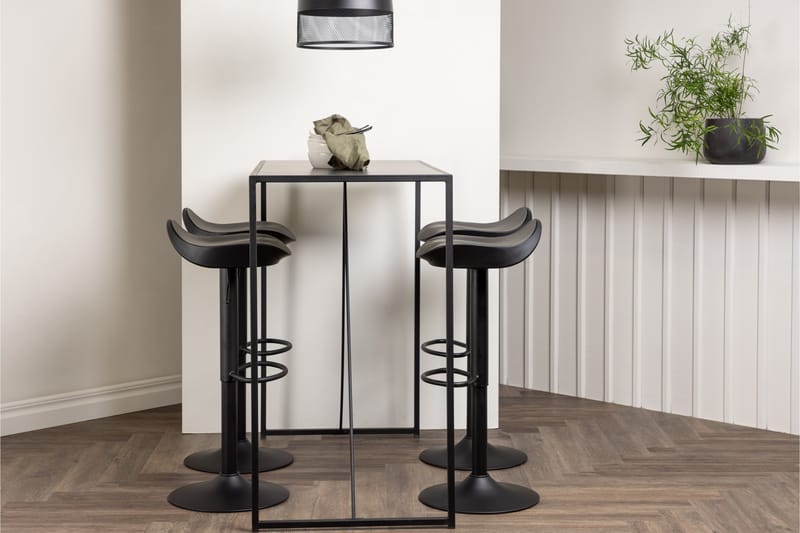 Brea Matgrupp 120 cm Rektangulär med 4 Adesto stolar - Svart - Möbler - Bord & matgrupp - Matgrupp
