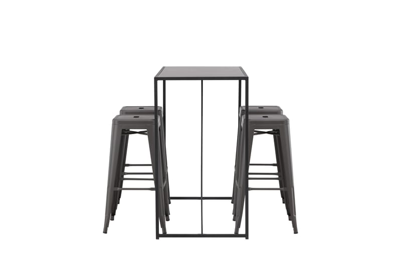 Brea Matgrupp 120 cm Rektangulär med 4 Tempe stolar - Svart - Möbler - Bord & matgrupp - Matgrupp
