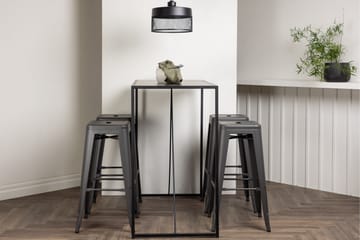 Brea Matgrupp 120 cm Rektangulär med 4 Tempe stolar - Svart - Möbler - Bord & matgrupp - Matgrupp