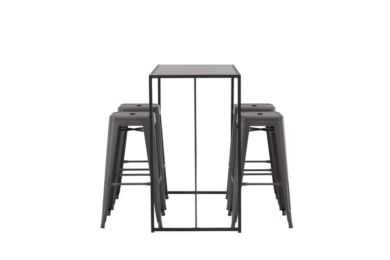 Brea Matgrupp 120 cm Rektangulär med 4 Tempe stolar - Svart - Möbler - Bord & matgrupp - Matgrupp