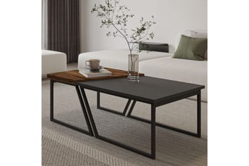 Bulskoll Soffbord 120 cm - Antracit/Valnöt - Möbler - Bord & matgrupp - Soffbord