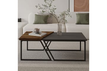 Bulskoll Soffbord 120 cm - Antracit/Valnöt - Möbler - Bord & matgrupp - Soffbord