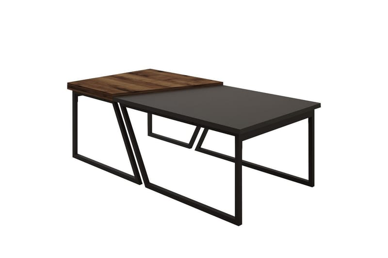 Bulskoll Soffbord 120 cm - Antracit/Valnöt - Möbler - Bord & matgrupp - Soffbord