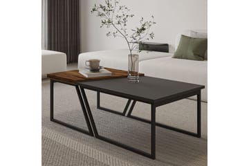 Bulskoll Soffbord 120 cm - Antracit/Valnöt - Möbler - Bord & matgrupp - Soffbord