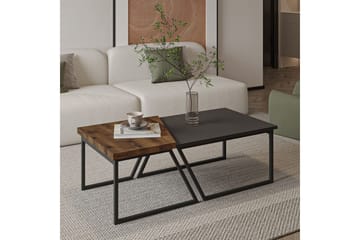 Bulskoll Soffbord 120 cm - Antracit/Valnöt - Möbler - Bord & matgrupp - Soffbord