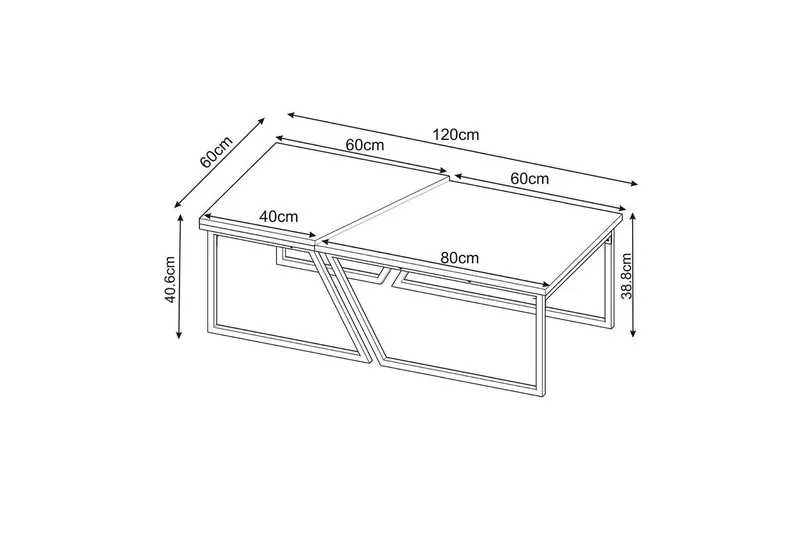 Bulskoll Soffbord 120 cm - Travertine - Möbler - Bord & matgrupp - Soffbord