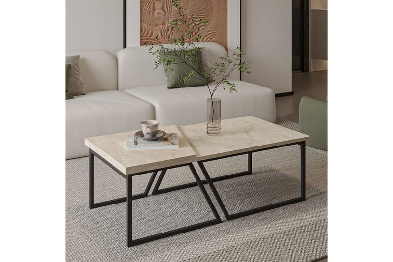 Bulskoll Soffbord 120 cm - Travertine - Möbler - Bord & matgrupp - Soffbord