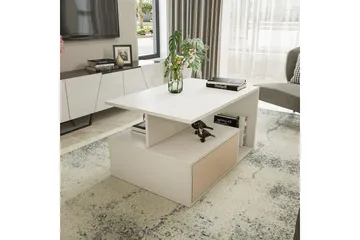 Bulvari Soffbord 90 cm - Beige/Vit - Möbler - Bord & matgrupp - Soffbord