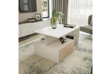 Bulvari Soffbord 90 cm - Beige/Vit - Möbler - Bord & matgrupp - Soffbord