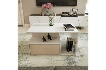 Bulvari Soffbord 90 cm - Beige/Vit - Möbler - Bord & matgrupp - Soffbord