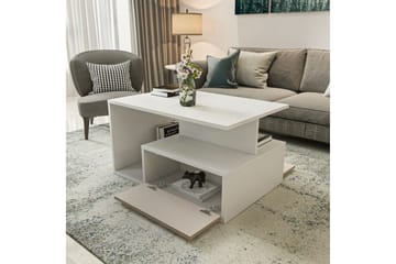 Bulvari Soffbord 90 cm - Beige/Vit - Möbler - Bord & matgrupp - Soffbord