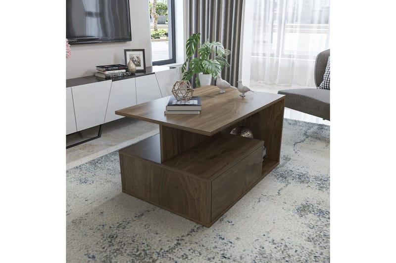 Bulvari Soffbord 90 cm - Valnöt - Möbler - Bord & matgrupp - Soffbord